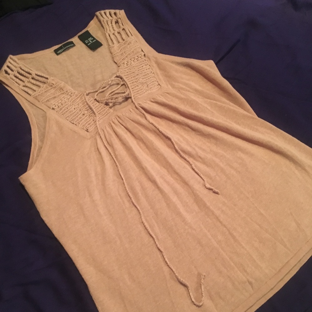 MODA International Crochet Top